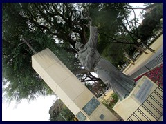 Murcia City Centre South part - Statue of San Francisco de Asís at Plano de San Francisco. 